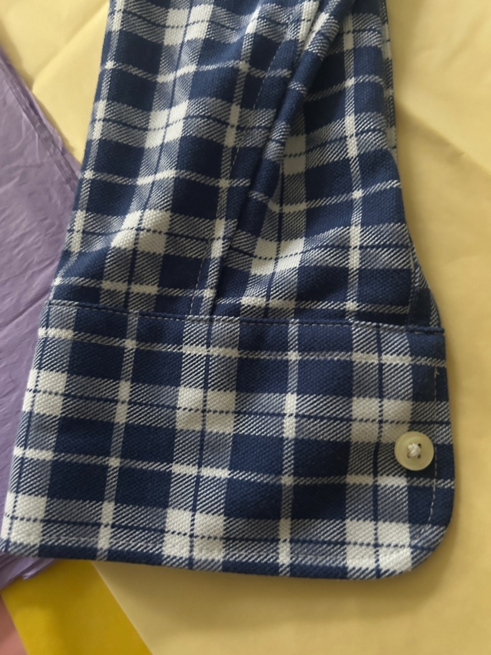 Polo by Ralph Lauren Navy & White Plaid Long-Sleeve Shirt Dress - Picture 5 of 6